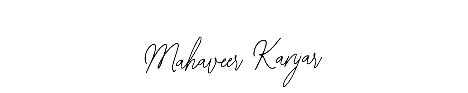 Also You can easily find your signature by using the search form. We will create Mahaveer Kanjar name handwritten signature images for you free of cost using Bearetta-2O07w sign style. Mahaveer Kanjar signature style 12 images and pictures png