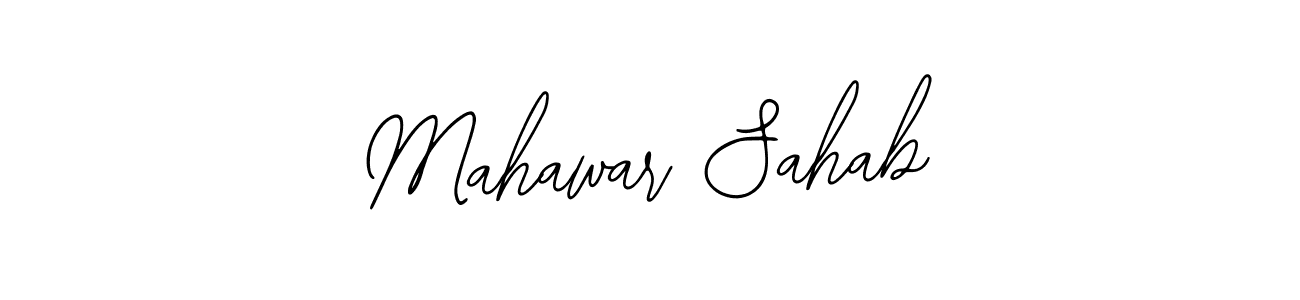 You should practise on your own different ways (Bearetta-2O07w) to write your name (Mahawar Sahab) in signature. don't let someone else do it for you. Mahawar Sahab signature style 12 images and pictures png