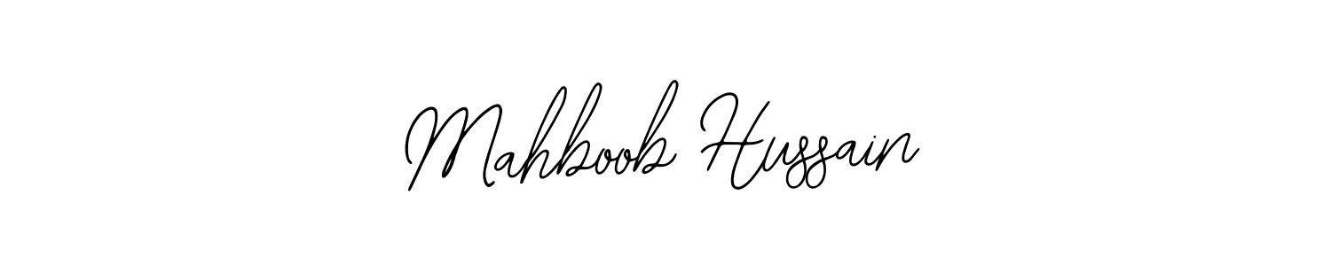 The best way (Bearetta-2O07w) to make a short signature is to pick only two or three words in your name. The name Mahboob Hussain include a total of six letters. For converting this name. Mahboob Hussain signature style 12 images and pictures png