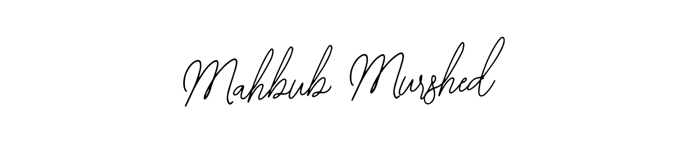 How to make Mahbub Murshed name signature. Use Bearetta-2O07w style for creating short signs online. This is the latest handwritten sign. Mahbub Murshed signature style 12 images and pictures png