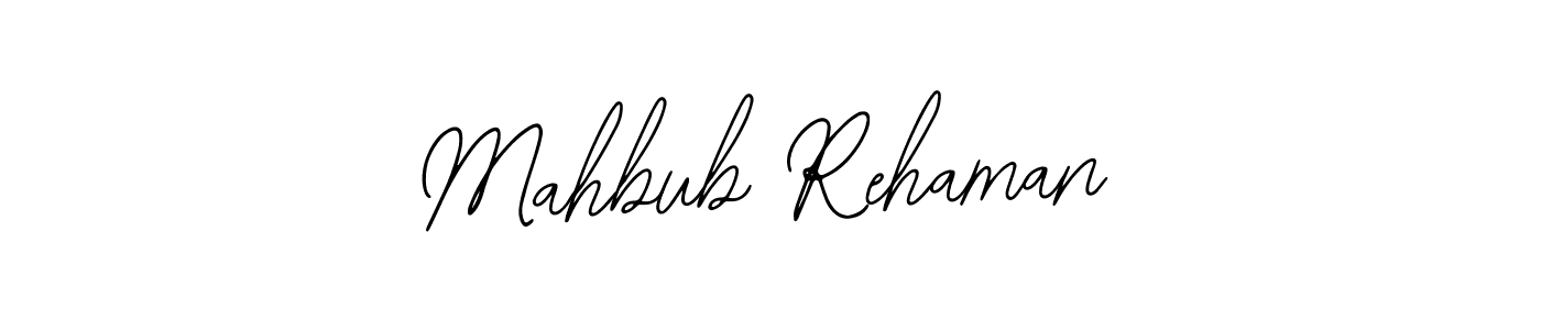 How to make Mahbub Rehaman name signature. Use Bearetta-2O07w style for creating short signs online. This is the latest handwritten sign. Mahbub Rehaman signature style 12 images and pictures png