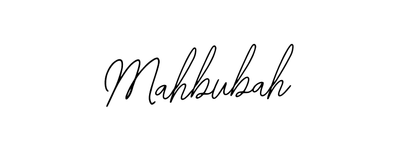 Bearetta-2O07w is a professional signature style that is perfect for those who want to add a touch of class to their signature. It is also a great choice for those who want to make their signature more unique. Get Mahbubah name to fancy signature for free. Mahbubah signature style 12 images and pictures png