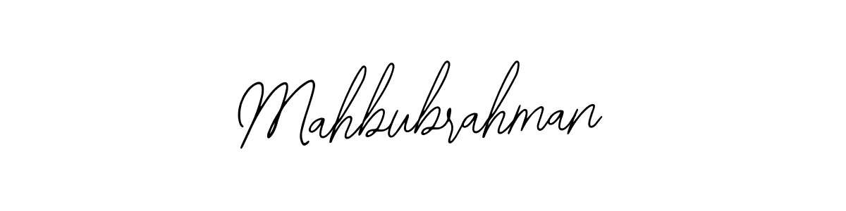 The best way (Bearetta-2O07w) to make a short signature is to pick only two or three words in your name. The name Mahbubrahman include a total of six letters. For converting this name. Mahbubrahman signature style 12 images and pictures png
