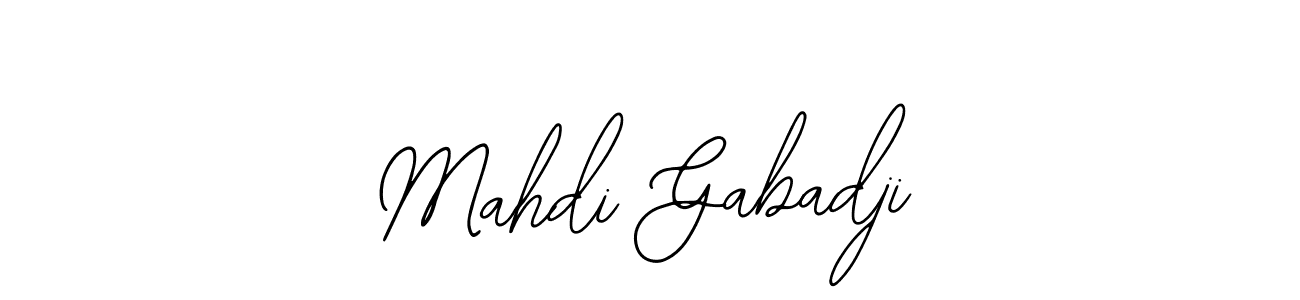 Design your own signature with our free online signature maker. With this signature software, you can create a handwritten (Bearetta-2O07w) signature for name Mahdi Gabadji. Mahdi Gabadji signature style 12 images and pictures png