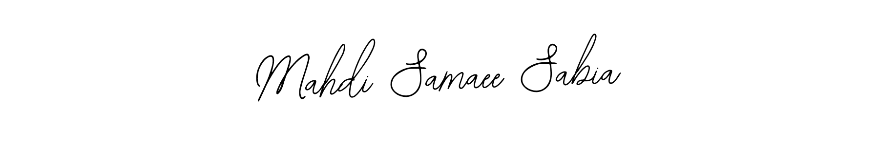 Design your own signature with our free online signature maker. With this signature software, you can create a handwritten (Bearetta-2O07w) signature for name Mahdi Samaee Sabia. Mahdi Samaee Sabia signature style 12 images and pictures png