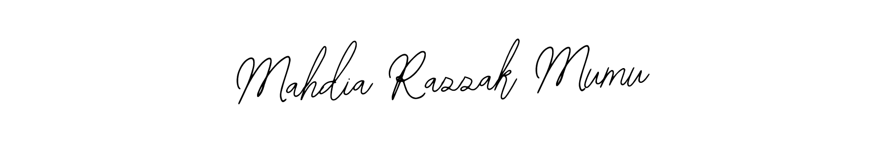 How to make Mahdia Razzak Mumu signature? Bearetta-2O07w is a professional autograph style. Create handwritten signature for Mahdia Razzak Mumu name. Mahdia Razzak Mumu signature style 12 images and pictures png
