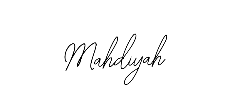 Bearetta-2O07w is a professional signature style that is perfect for those who want to add a touch of class to their signature. It is also a great choice for those who want to make their signature more unique. Get Mahdiyah name to fancy signature for free. Mahdiyah signature style 12 images and pictures png