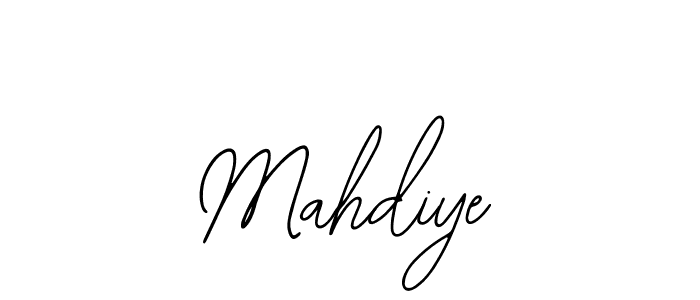 How to make Mahdiye name signature. Use Bearetta-2O07w style for creating short signs online. This is the latest handwritten sign. Mahdiye signature style 12 images and pictures png