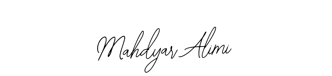 How to make Mahdyar Alimi name signature. Use Bearetta-2O07w style for creating short signs online. This is the latest handwritten sign. Mahdyar Alimi signature style 12 images and pictures png