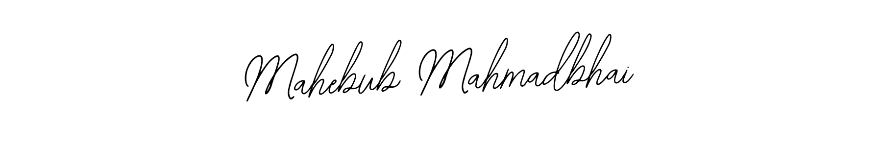 The best way (Bearetta-2O07w) to make a short signature is to pick only two or three words in your name. The name Mahebub Mahmadbhai include a total of six letters. For converting this name. Mahebub Mahmadbhai signature style 12 images and pictures png