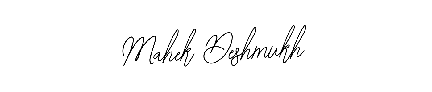 Create a beautiful signature design for name Mahek Deshmukh. With this signature (Bearetta-2O07w) fonts, you can make a handwritten signature for free. Mahek Deshmukh signature style 12 images and pictures png