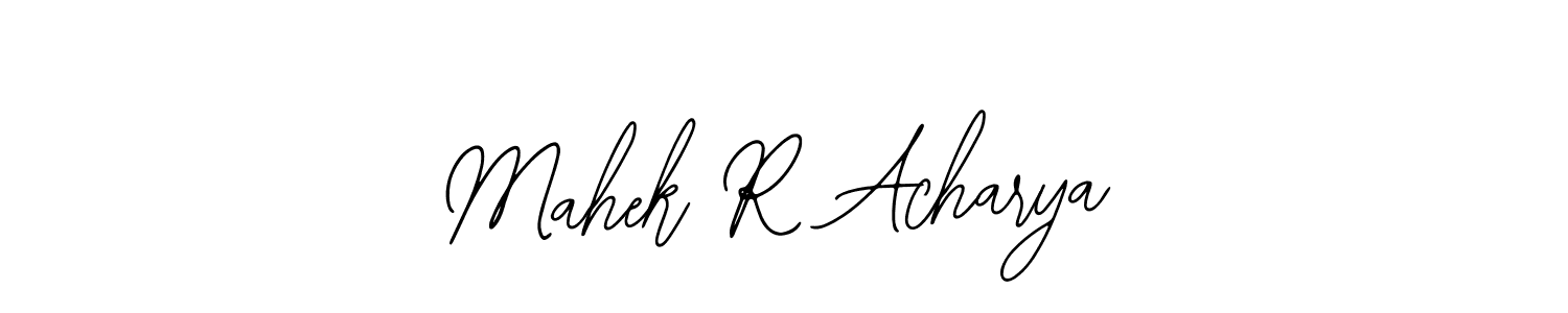 How to Draw Mahek R Acharya signature style? Bearetta-2O07w is a latest design signature styles for name Mahek R Acharya. Mahek R Acharya signature style 12 images and pictures png