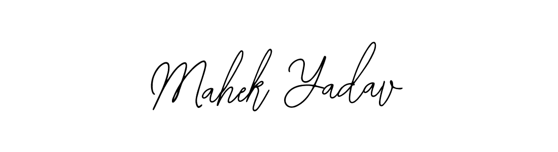 Also You can easily find your signature by using the search form. We will create Mahek Yadav name handwritten signature images for you free of cost using Bearetta-2O07w sign style. Mahek Yadav signature style 12 images and pictures png