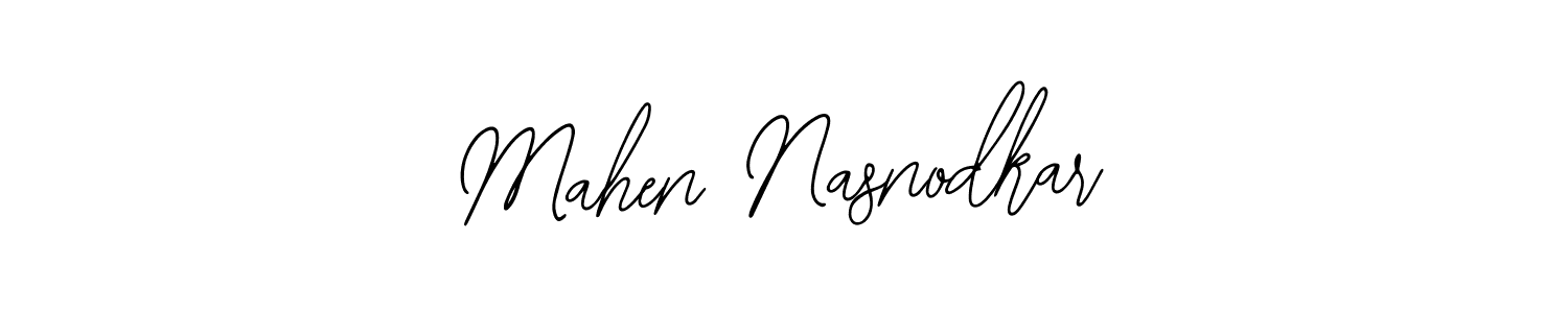 Design your own signature with our free online signature maker. With this signature software, you can create a handwritten (Bearetta-2O07w) signature for name Mahen Nasnodkar. Mahen Nasnodkar signature style 12 images and pictures png