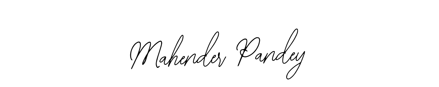 Also we have Mahender Pandey name is the best signature style. Create professional handwritten signature collection using Bearetta-2O07w autograph style. Mahender Pandey signature style 12 images and pictures png