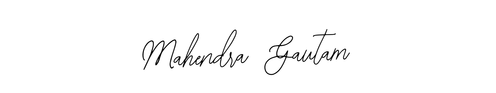 Bearetta-2O07w is a professional signature style that is perfect for those who want to add a touch of class to their signature. It is also a great choice for those who want to make their signature more unique. Get Mahendra  Gautam name to fancy signature for free. Mahendra  Gautam signature style 12 images and pictures png