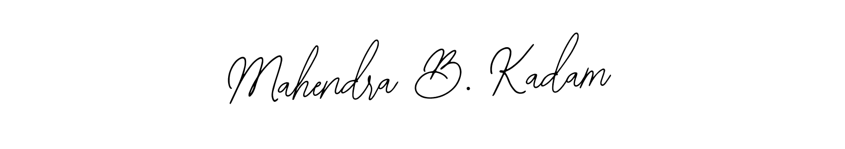 The best way (Bearetta-2O07w) to make a short signature is to pick only two or three words in your name. The name Mahendra B. Kadam include a total of six letters. For converting this name. Mahendra B. Kadam signature style 12 images and pictures png