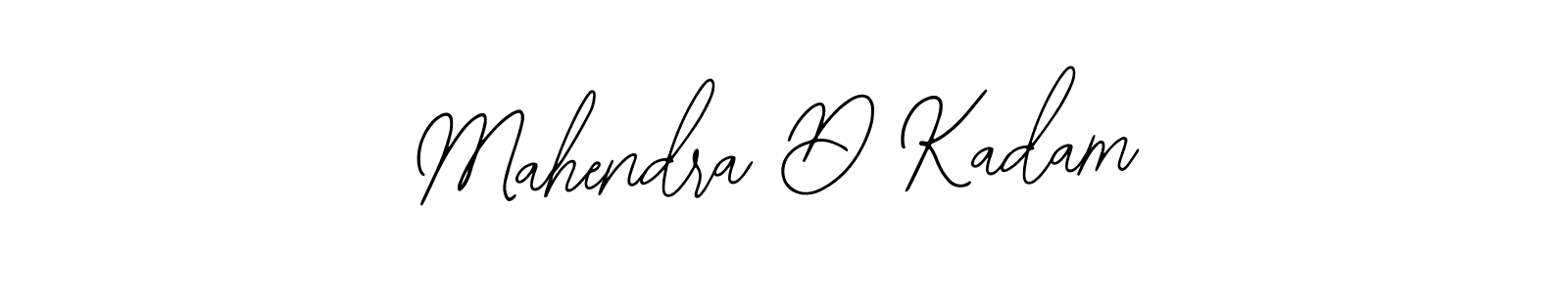 Bearetta-2O07w is a professional signature style that is perfect for those who want to add a touch of class to their signature. It is also a great choice for those who want to make their signature more unique. Get Mahendra D Kadam name to fancy signature for free. Mahendra D Kadam signature style 12 images and pictures png