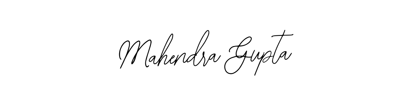 How to make Mahendra Gupta name signature. Use Bearetta-2O07w style for creating short signs online. This is the latest handwritten sign. Mahendra Gupta signature style 12 images and pictures png