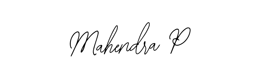 Use a signature maker to create a handwritten signature online. With this signature software, you can design (Bearetta-2O07w) your own signature for name Mahendra P. Mahendra P signature style 12 images and pictures png