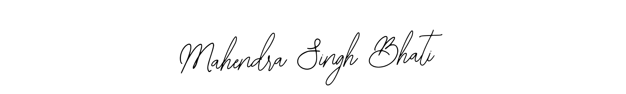 How to make Mahendra Singh Bhati name signature. Use Bearetta-2O07w style for creating short signs online. This is the latest handwritten sign. Mahendra Singh Bhati signature style 12 images and pictures png