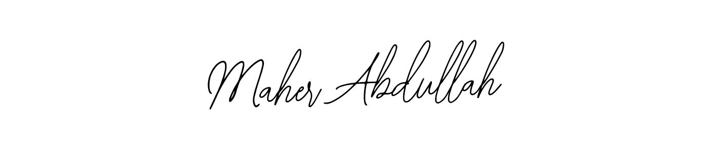 Bearetta-2O07w is a professional signature style that is perfect for those who want to add a touch of class to their signature. It is also a great choice for those who want to make their signature more unique. Get Maher Abdullah name to fancy signature for free. Maher Abdullah signature style 12 images and pictures png