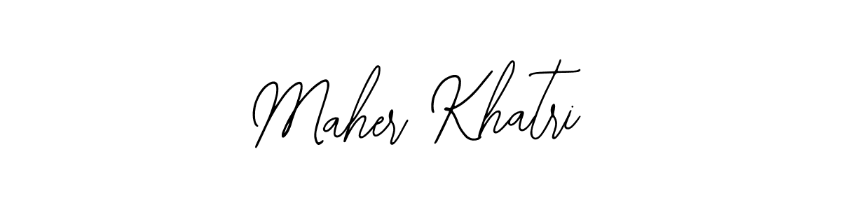 Also we have Maher Khatri name is the best signature style. Create professional handwritten signature collection using Bearetta-2O07w autograph style. Maher Khatri signature style 12 images and pictures png
