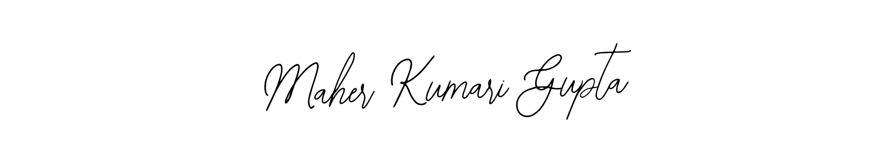 Create a beautiful signature design for name Maher Kumari Gupta. With this signature (Bearetta-2O07w) fonts, you can make a handwritten signature for free. Maher Kumari Gupta signature style 12 images and pictures png
