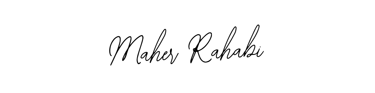 Bearetta-2O07w is a professional signature style that is perfect for those who want to add a touch of class to their signature. It is also a great choice for those who want to make their signature more unique. Get Maher Rahabi name to fancy signature for free. Maher Rahabi signature style 12 images and pictures png