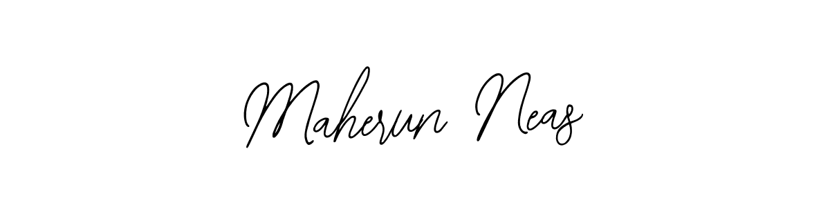 Similarly Bearetta-2O07w is the best handwritten signature design. Signature creator online .You can use it as an online autograph creator for name Maherun Neas. Maherun Neas signature style 12 images and pictures png