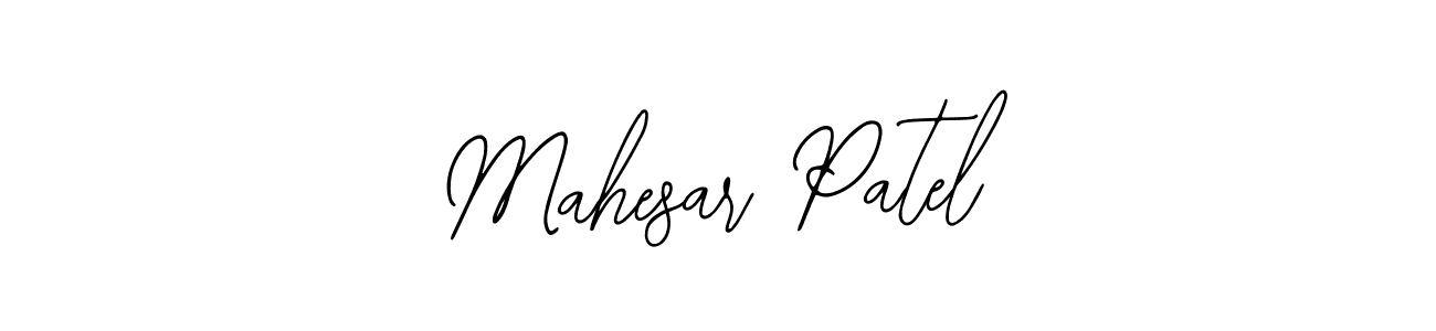 How to make Mahesar Patel name signature. Use Bearetta-2O07w style for creating short signs online. This is the latest handwritten sign. Mahesar Patel signature style 12 images and pictures png