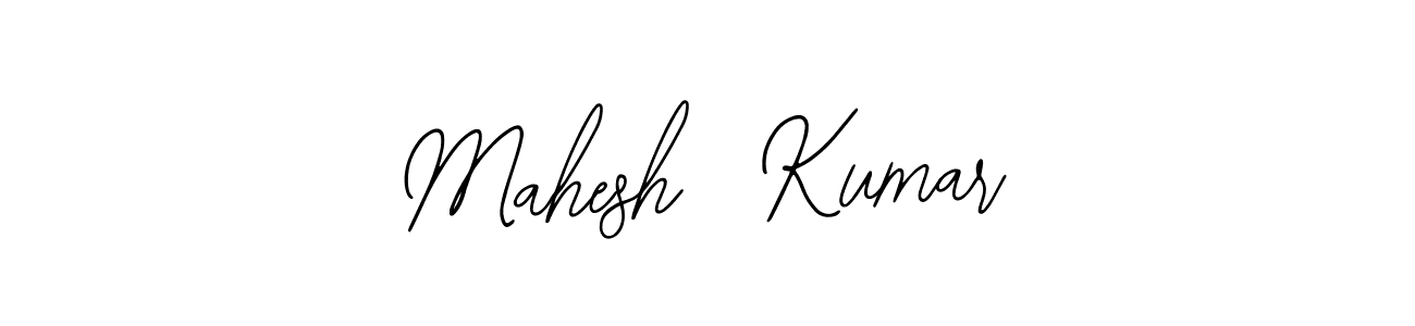 The best way (Bearetta-2O07w) to make a short signature is to pick only two or three words in your name. The name Mahesh  Kumar include a total of six letters. For converting this name. Mahesh  Kumar signature style 12 images and pictures png