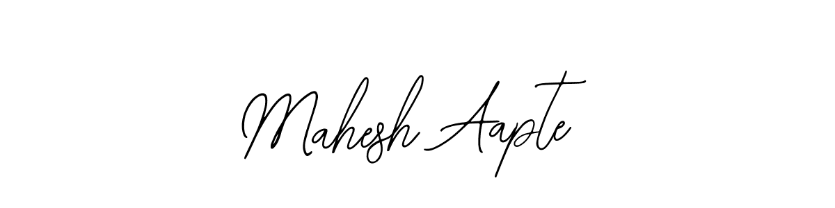 You should practise on your own different ways (Bearetta-2O07w) to write your name (Mahesh Aapte) in signature. don't let someone else do it for you. Mahesh Aapte signature style 12 images and pictures png