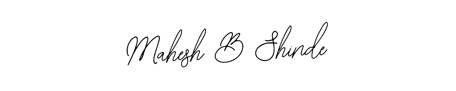 How to make Mahesh B Shinde name signature. Use Bearetta-2O07w style for creating short signs online. This is the latest handwritten sign. Mahesh B Shinde signature style 12 images and pictures png