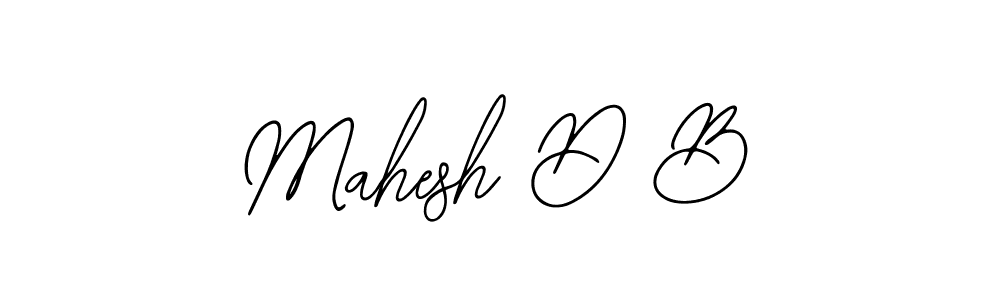 Mahesh D B stylish signature style. Best Handwritten Sign (Bearetta-2O07w) for my name. Handwritten Signature Collection Ideas for my name Mahesh D B. Mahesh D B signature style 12 images and pictures png