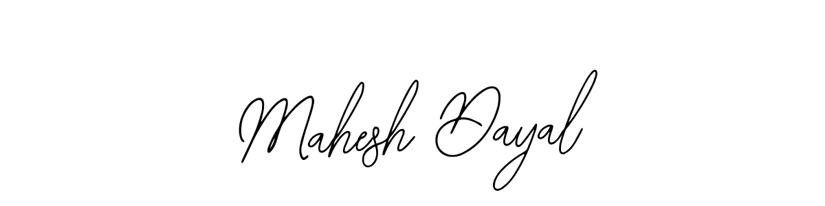 Bearetta-2O07w is a professional signature style that is perfect for those who want to add a touch of class to their signature. It is also a great choice for those who want to make their signature more unique. Get Mahesh Dayal name to fancy signature for free. Mahesh Dayal signature style 12 images and pictures png