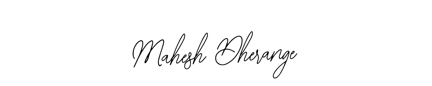 How to make Mahesh Dherange name signature. Use Bearetta-2O07w style for creating short signs online. This is the latest handwritten sign. Mahesh Dherange signature style 12 images and pictures png