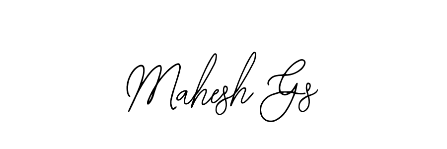 Use a signature maker to create a handwritten signature online. With this signature software, you can design (Bearetta-2O07w) your own signature for name Mahesh Gs. Mahesh Gs signature style 12 images and pictures png