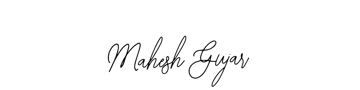 How to make Mahesh Gujar name signature. Use Bearetta-2O07w style for creating short signs online. This is the latest handwritten sign. Mahesh Gujar signature style 12 images and pictures png