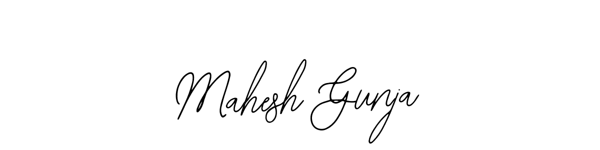 Also we have Mahesh Gunja name is the best signature style. Create professional handwritten signature collection using Bearetta-2O07w autograph style. Mahesh Gunja signature style 12 images and pictures png