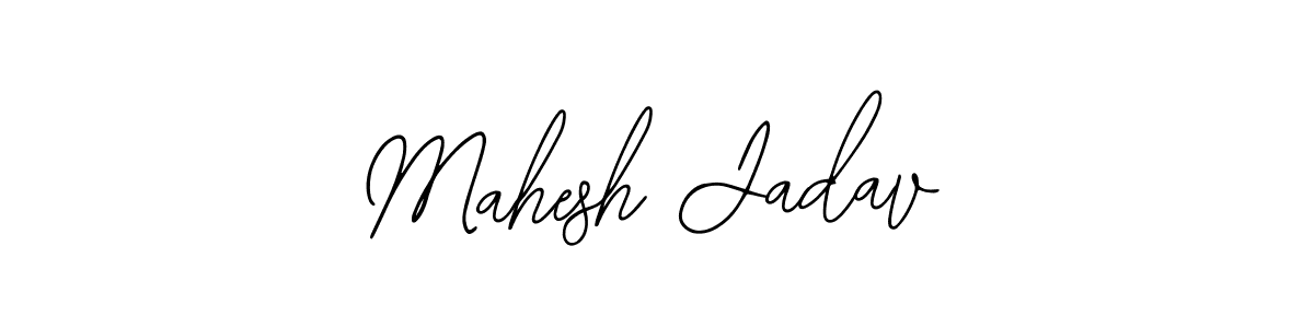 How to make Mahesh Jadav name signature. Use Bearetta-2O07w style for creating short signs online. This is the latest handwritten sign. Mahesh Jadav signature style 12 images and pictures png