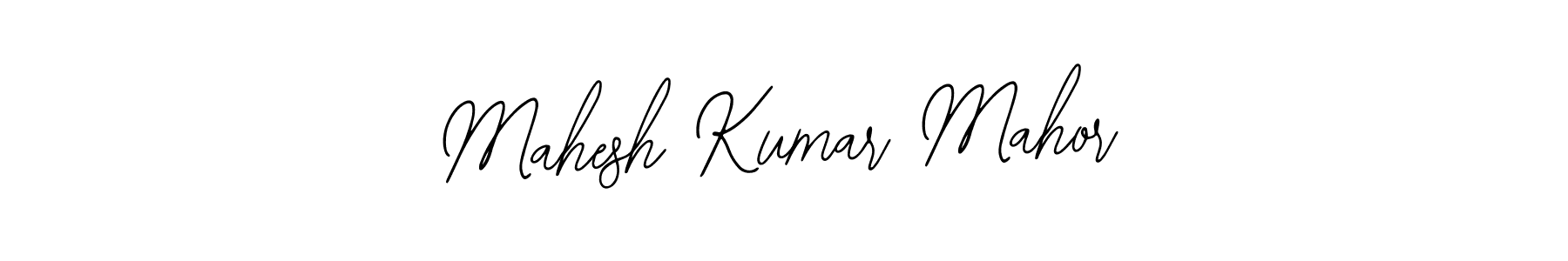 How to make Mahesh Kumar Mahor signature? Bearetta-2O07w is a professional autograph style. Create handwritten signature for Mahesh Kumar Mahor name. Mahesh Kumar Mahor signature style 12 images and pictures png