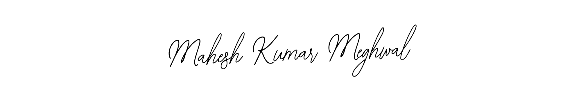Bearetta-2O07w is a professional signature style that is perfect for those who want to add a touch of class to their signature. It is also a great choice for those who want to make their signature more unique. Get Mahesh Kumar Meghwal name to fancy signature for free. Mahesh Kumar Meghwal signature style 12 images and pictures png
