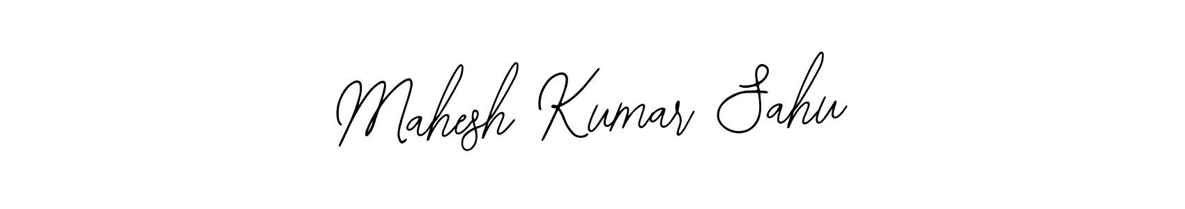 How to make Mahesh Kumar Sahu name signature. Use Bearetta-2O07w style for creating short signs online. This is the latest handwritten sign. Mahesh Kumar Sahu signature style 12 images and pictures png