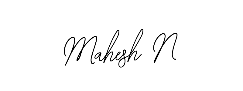 How to Draw Mahesh N signature style? Bearetta-2O07w is a latest design signature styles for name Mahesh N. Mahesh N signature style 12 images and pictures png