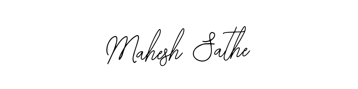 How to make Mahesh Sathe name signature. Use Bearetta-2O07w style for creating short signs online. This is the latest handwritten sign. Mahesh Sathe signature style 12 images and pictures png