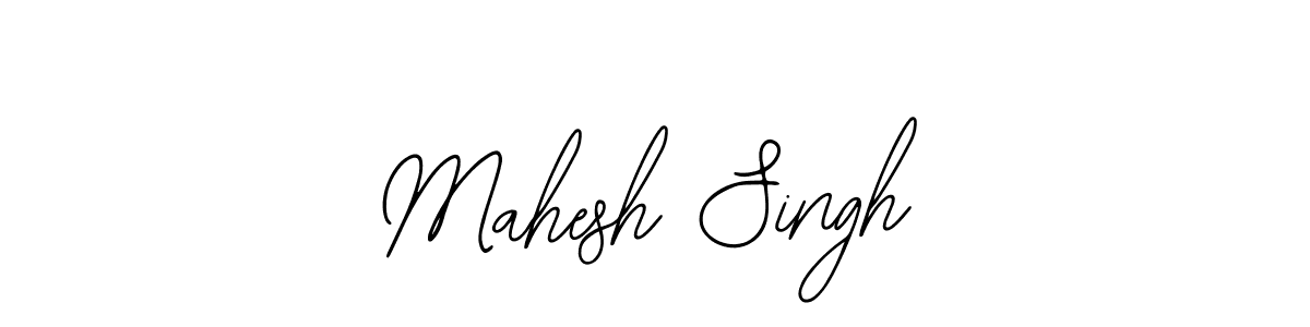 How to make Mahesh Singh name signature. Use Bearetta-2O07w style for creating short signs online. This is the latest handwritten sign. Mahesh Singh signature style 12 images and pictures png