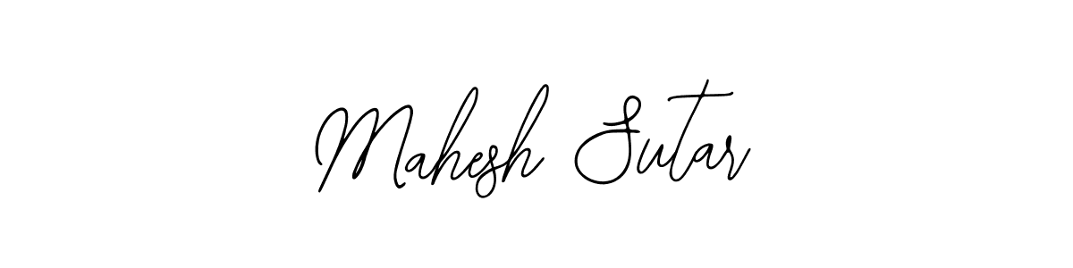 The best way (Bearetta-2O07w) to make a short signature is to pick only two or three words in your name. The name Mahesh Sutar include a total of six letters. For converting this name. Mahesh Sutar signature style 12 images and pictures png