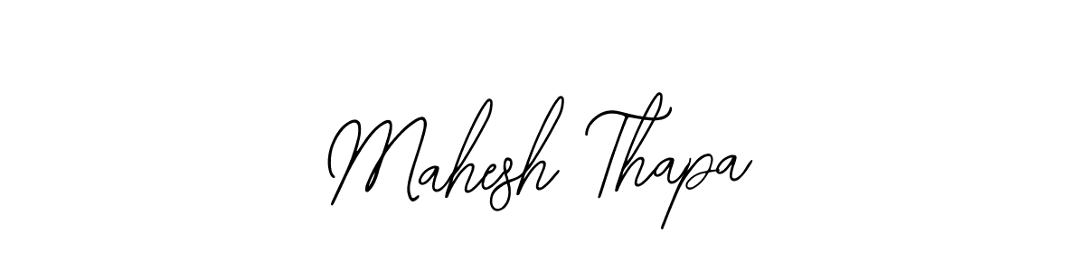 Design your own signature with our free online signature maker. With this signature software, you can create a handwritten (Bearetta-2O07w) signature for name Mahesh Thapa. Mahesh Thapa signature style 12 images and pictures png