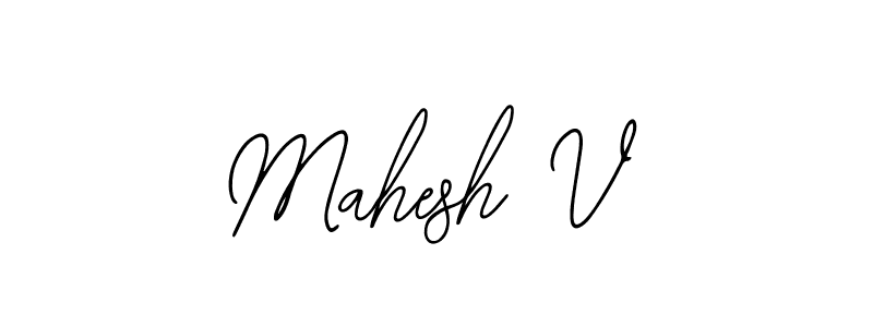 Similarly Bearetta-2O07w is the best handwritten signature design. Signature creator online .You can use it as an online autograph creator for name Mahesh V. Mahesh V signature style 12 images and pictures png